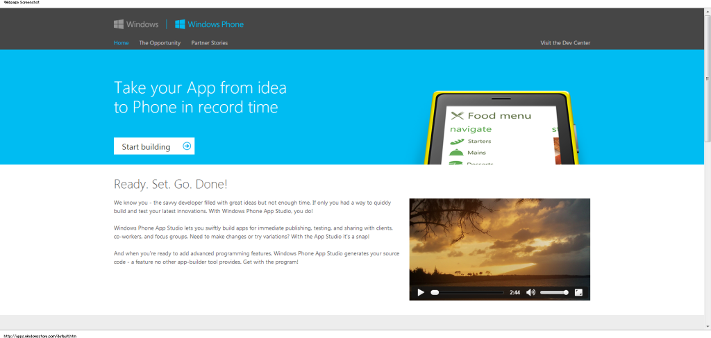 Windows Phone App Studio Microsoft