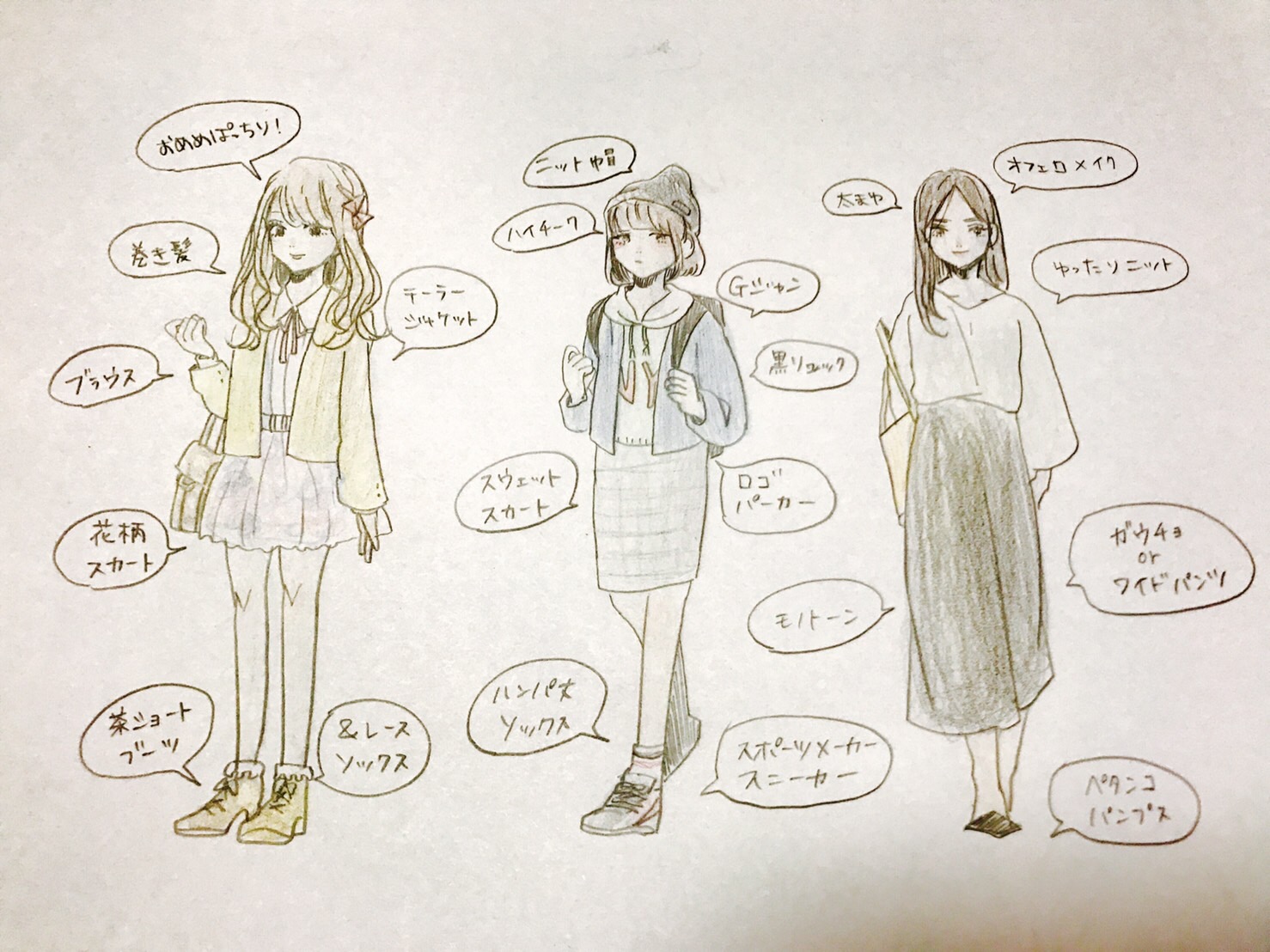 イラスト 服 量産 型